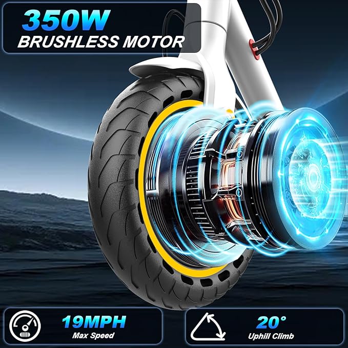 10/8.5" E Scooter for Adults 19-22 MPH Sport Escooter 350W/500W Motor, Electric Scooter 15-22 Miles Range, Bearing 265 LBS/APP Control,with Seat Parent ASIN: B0FHB4G2WQ