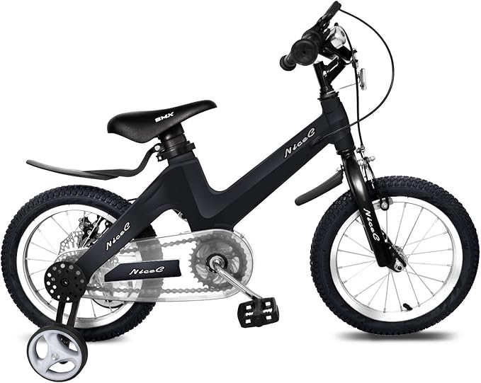 Nice C Training Wheel Bike, Kids Bike Boys Girls, BMX Mountain with Dual Disc Brake 12-14-16-18 inch