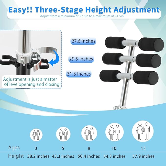 Scooter for Kids with Light up Wheels, 3 Adjustable Levels, Rear Brake
