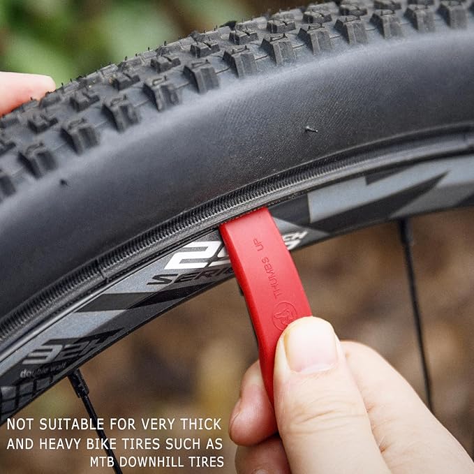 CO2 Inflator with Tire Levers - Presta & Schrader Valve Compatible - Bicycle Tyre Pump for Road & Mountain Bikes, No CO2 Cartridges Included