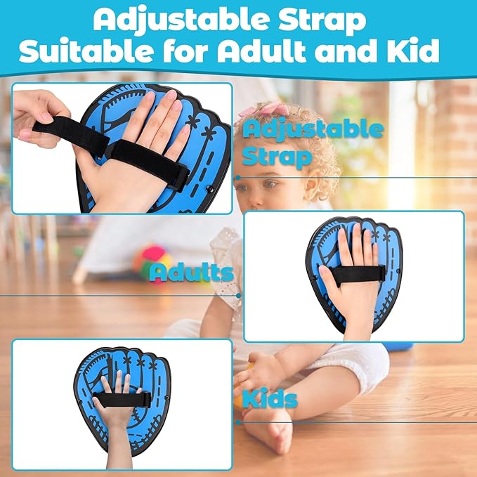 Toss and Catch Ball Sets, Toys Balls Catch Game with 4 Sticky Balls,Hook and Loop Toss Game Includes 4 Baseball Glove Paddles,Outdoor Yard Lawn Games for Ages 3+ Kids