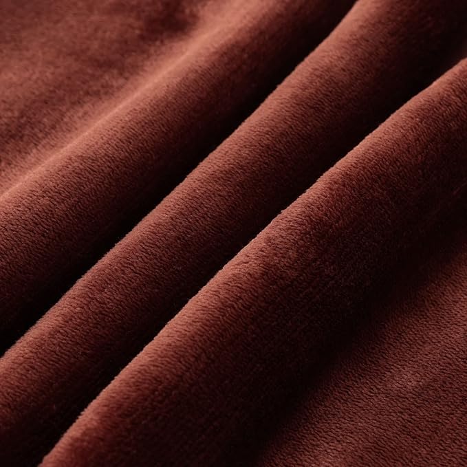 NANPIPER King Size Sherpa Blanket, Soft Fleece Throw for Bed, Reversible Thick Fuzzy Blanket for Winter (Brown, 90x108 inches)