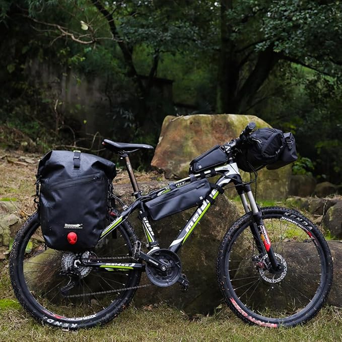 Rhinowalk Bike Bag Waterproof Bike Pannier Bag for Bicycle Cargo Rack Saddle Bag Shoulder Bag Laptop Pannier Rack Bicycle Bag Professional Cycling Accessories
