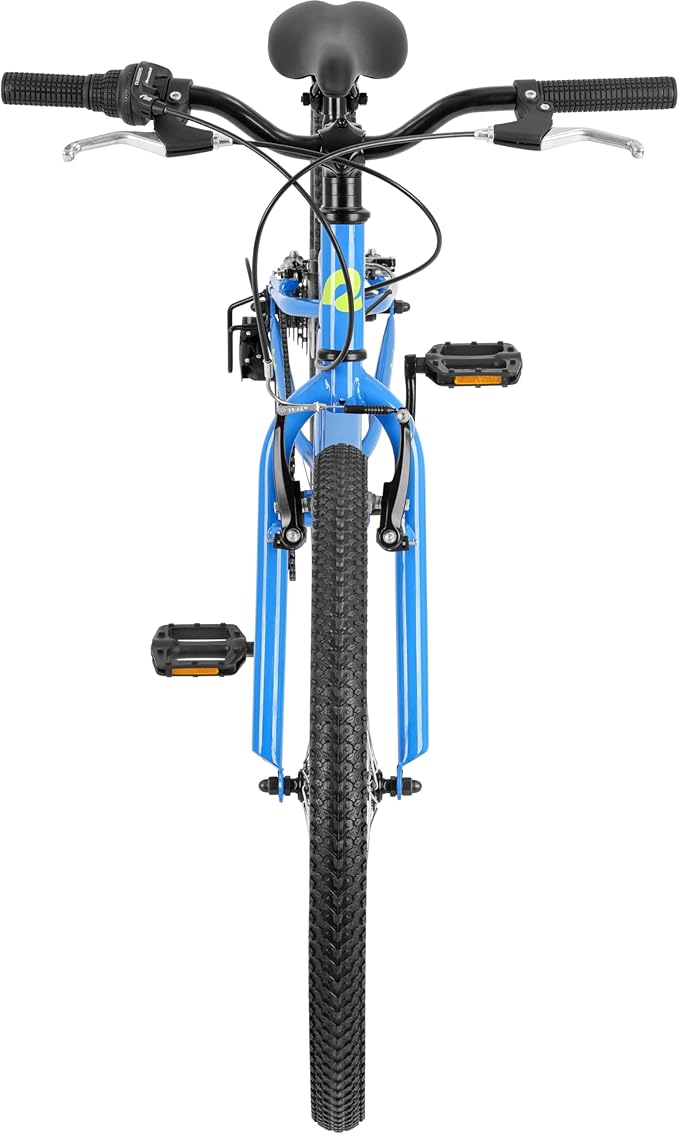 Retrospec Dart 20 & 24 Inch Kids Bike - 7-Speed Hybrid Bicycle for Ages 6-11 with 29in All-Season Tires & Shock Absorption - Adjustable Height Youth Bike with V-Brakes & Smooth Gear Shifting