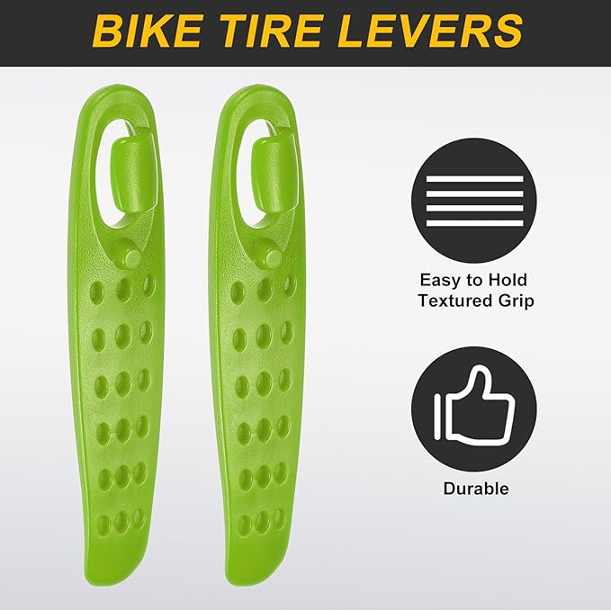 HARFINGTON Bicycle Tire Levers Ultra-Strong & Lightweight POM Tire Removal Tool Non-Slip Grip for Road Mountain Gravel Bikes