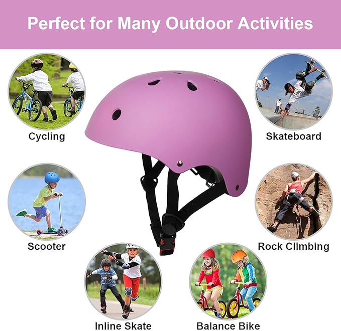 Glaf Toddler Helmet for 2-8 Years Kids Bike Helmets Baby Girls Boys Multi-Sport Adjustable Skateboard Bicycle Helmet Lightweight 3 Sizes for Toddler to Youth 8-14