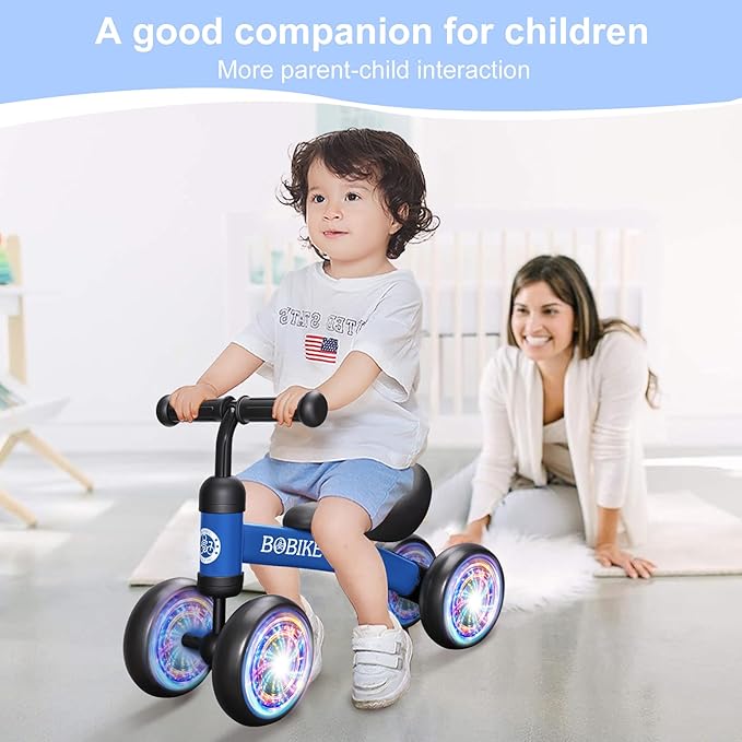 Baby Balance Bike Toys for 12-36 Months Kids Toy Boy and Girls Gifts Toddler Best First Birthday Gift Children Walker No Pedal Infant 4 Wheels Bicycle