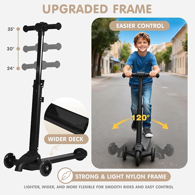 smilesun 4-in-1 Detachable Scooter Suitcase for Kids & Teens, 3D Owl/Dolphin Hardside Ride-On Luggage, Lightweight Foldable Design, Unique Travel Gift for Children(Pink Owl 22-inch)