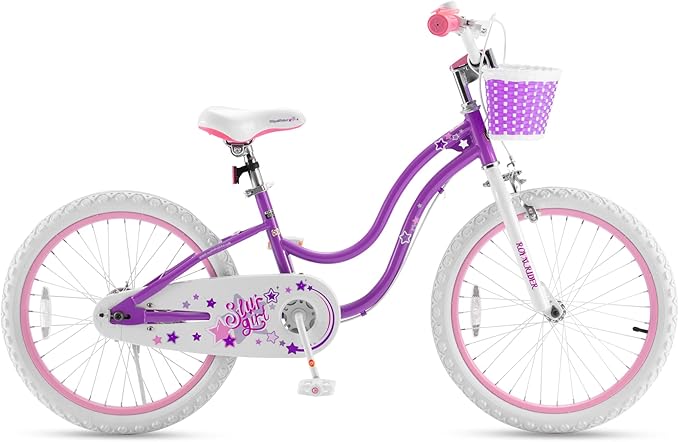 RoyalBaby Girls Bike Classic & EZ Kids Bike, Balance and Pedal Bicycle, 12 14 16 18 20 Inch Toddlers to Big Kids 3-10 Years
