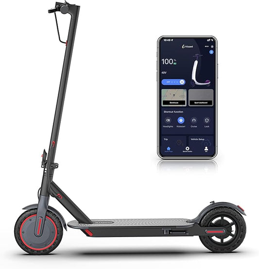 Electric Scooter, 8.5" /10" /14" Tire, 16/19/22 Mph Top Speed, 12/22/27/28/49 Miles Long Range, Folding Escooter for Adults and Teens with Dual Braking,Dual Suspension, App
