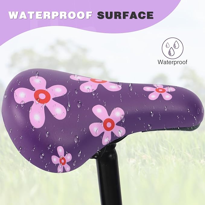 WEEROCK Kids Bike Seat, Child Bike Seats for 14" 16" 18" 20" 24" Kid Bicycle, Kids Bike Replacement Saddle for Boys Girls Bicycles