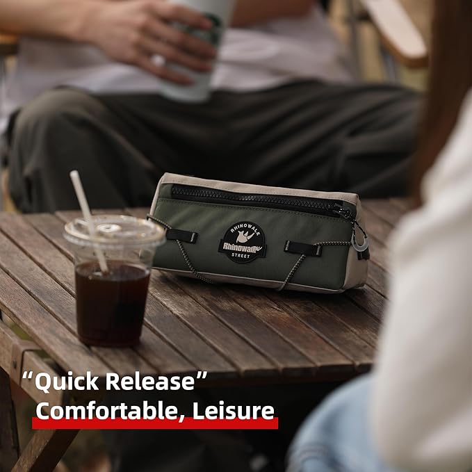 Rhinowalk Bike Handlebar Bag Bicycle Front Bag Storage Small Pouch with Shoulder Strap for Urban Cycling