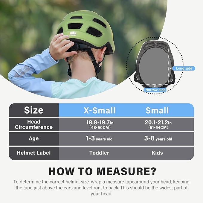 Toddler Kids Bike Helmet, Adjustable Infant Baby Bicycle Helmet for Age 1-3-5-8 Years Child Boys Girls, Multi-Sport Scooter Skateboard, 2 Sizes