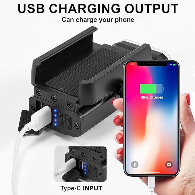 4800 Lumen Bike Lights, USB-C Rechargeable Bicycle Light, Super Bright Bike Lights for Night Riding, IP65 Waterproof Bicycle Headlight, for Commuters Adults and Children