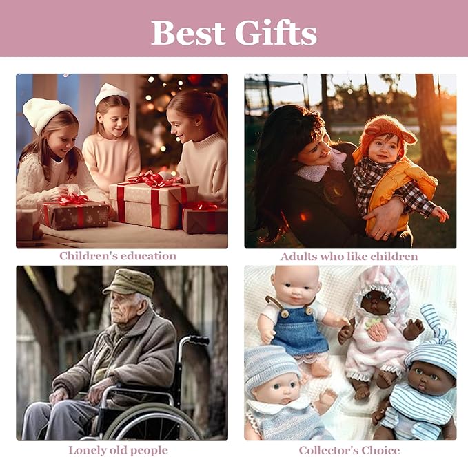 17.3 in Full Silicone Reborn Baby Dolls, 1:1 Lifelike Newborn Dolls Non Vinyl Realistic Reborn Toddler Dolls Boy Washable Sleeping Doll