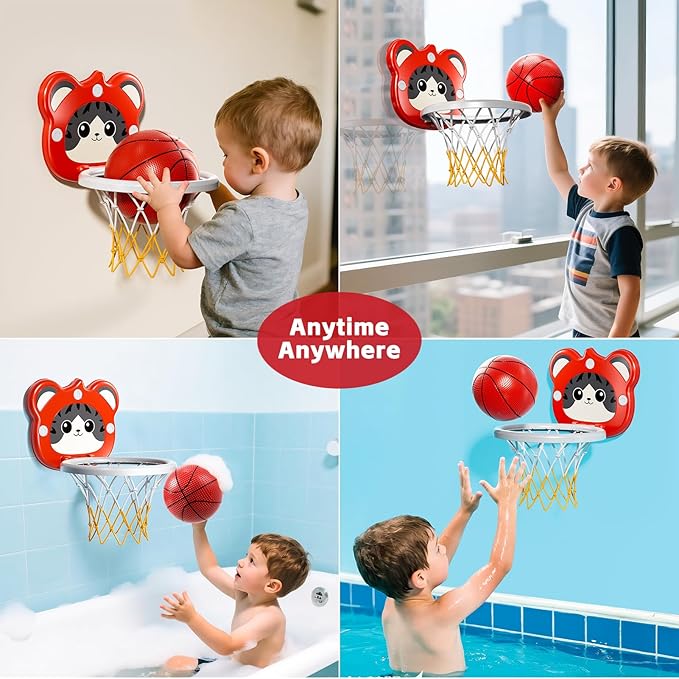 Toddler Basketball Hoop Indoor Toys Gifts for 3 4 5 Year Old Boys Kids, Indoor Mini Basketball Hoop for Toddler Kids Boys Ages 3-5 4-6, Ideal 3 4 5 6 Year Old Boy Birthday Gifts