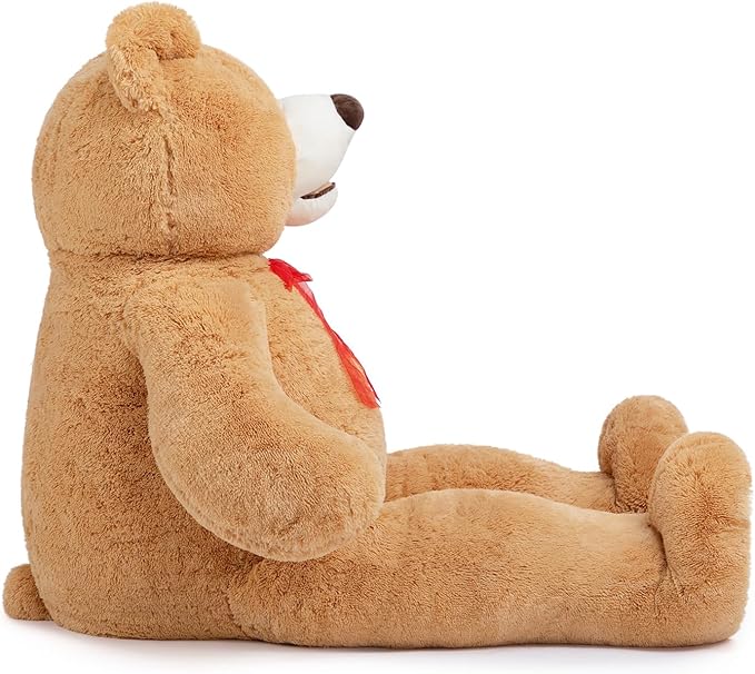 HollyHOME 6ft Teddy Bear Giant Teddy Bear Stuffed Animal with Embroidered Paws Holiday Valentine's Toy Gift for Girlfriend Kids 72 inches Brown