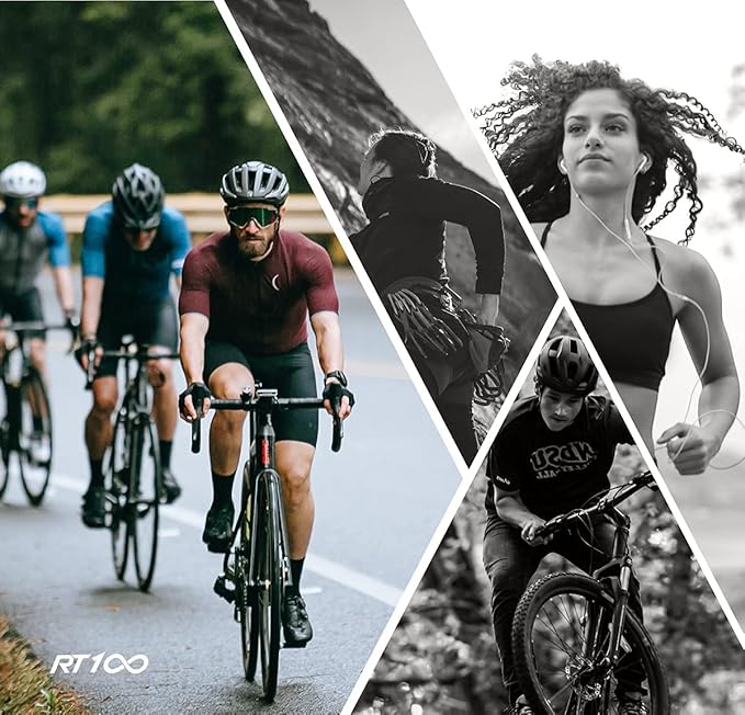 RIDE YOUR WAY Professional wrap around Frameless Cycling Sunglasses for Men and Women