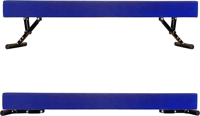 Adjustable Balance Beam 8 ft Gymnastic Beam Adjustable Height for Kids and Teenage of All Gymnastic Levels, Gymnastic Training Beam Gymnastic Equipment for Athlete Home and Gym Club Use