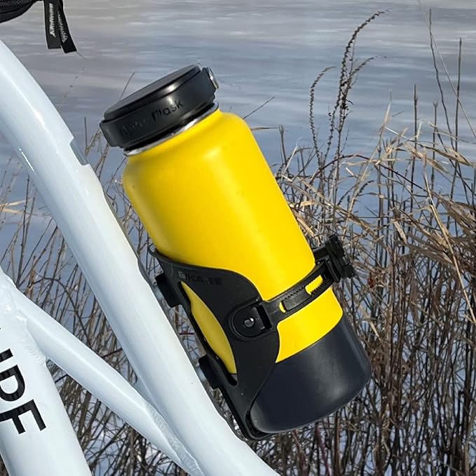 ABC by BiKASE - Any Bottle Cage, Bike Water Bottle Holder - Fits Any Bottle, Container, Speaker, Bicycle Bottle Holder for Frame or Handlebar