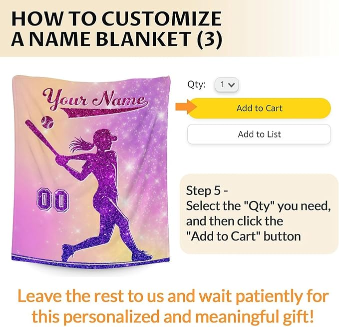 Custom Baseball Blanket Gifts for Girls, 50x60 Inches Sport Throw Blanket for Women Kids Teens, Personalized Pink Soft Fuzzy Softball Blankets for Couch Sofa Bed