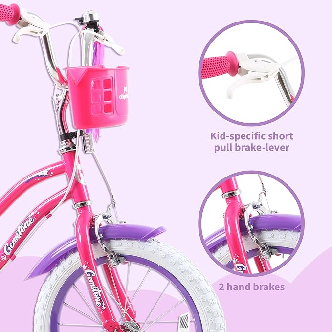 Chipmunk Kids Bike Toddlers 12 14 16 18 Inch Wheel Bicycle Beginners Boys Girls Ages 3-11 Years, Multiple Color Options