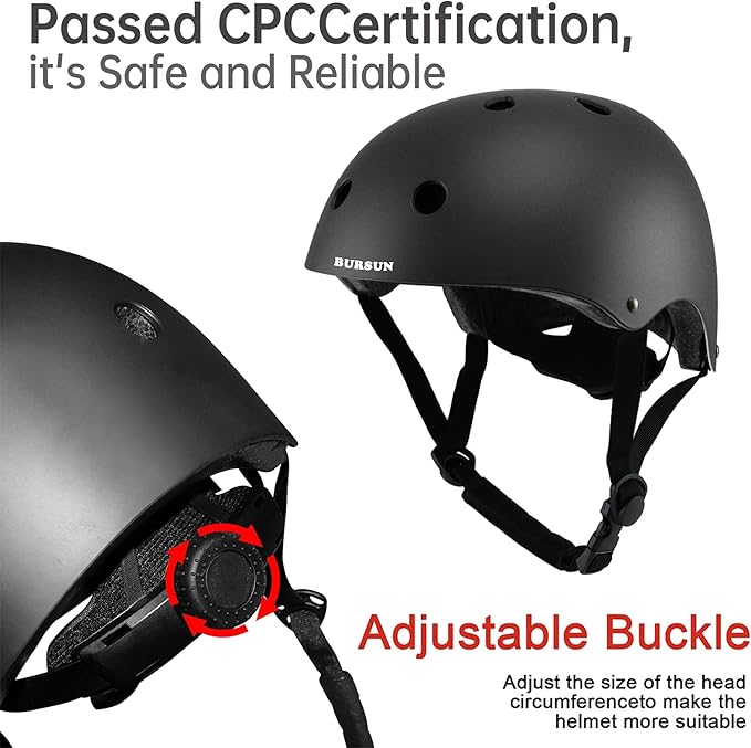 Kids Bike Helmet Set, Adjustable Toddler Helmet for Ages 2-8 Kids with Knee, Elbow & Wrist Pads | Multi-Sport Helmet for Skateboard Cycling Scooter Rollerblading