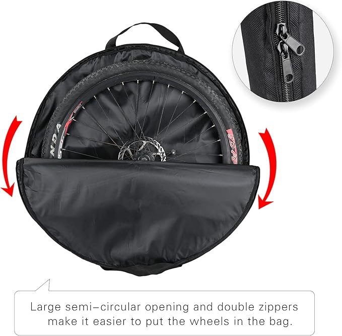 Rhinowalk Bike Wheel Bag Wheelset Carrying Bag 26 to 29 inch MTB Mountain Bike/700C Road Bike Wheel Travel Case