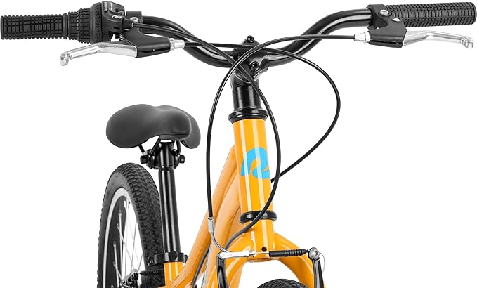 Retrospec Dart 20 & 24 Inch Kids Bike - 7-Speed Hybrid Bicycle for Ages 6-11 with 29in All-Season Tires & Shock Absorption - Adjustable Height Youth Bike with V-Brakes & Smooth Gear Shifting