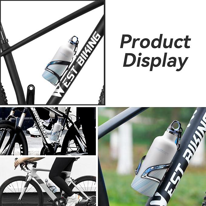 KABON Bike Water Bottle Holder, Lightweight Bicycle Alloy Aluminum Side Load Water Bottle Cage Brackets for Road Bike MTB