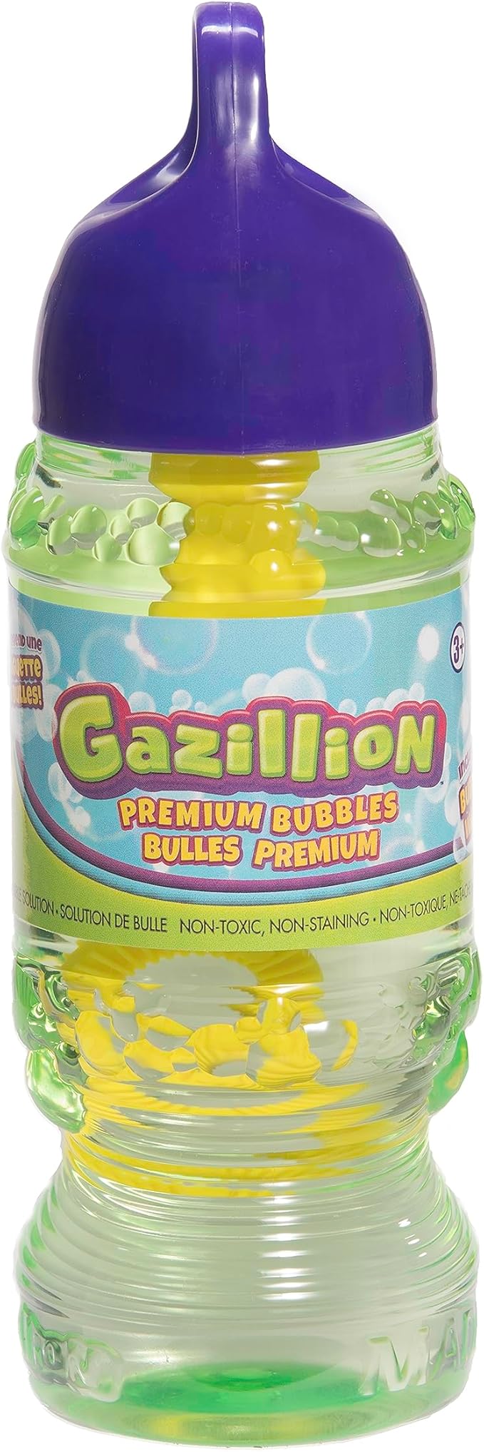 Gazillion Bubbles 10 oz. 4-Pack + 4 Multi Bubble Wands, Non-Toxic, Long-Lasting Bubbles, Great for Kids Parties, Ages 3+