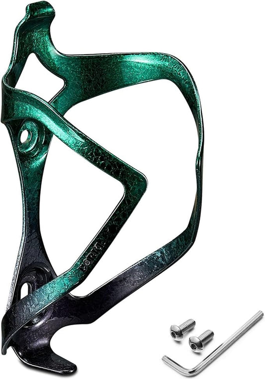 Bike Water Bottle Holder Bicycle Cage for Mountain Road MTB Gravel Adult Bikes Cycling Universal Carrier Rack 1 Pack Aluminum Alloy Ultralight Kettle Drink Accessories Green