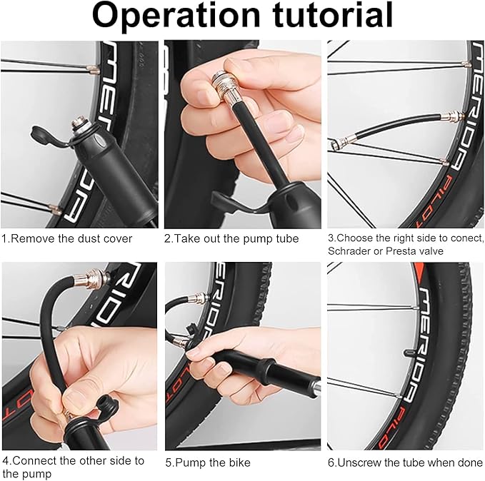 Bicycle Tire Pump, Bike Repair Tool Kits Saddle Bag, Patches, 11 in 1 Multi Function Tool, Lever, Link Plier, Missing for Road Mountain BMX , Chain Breaker Splitter