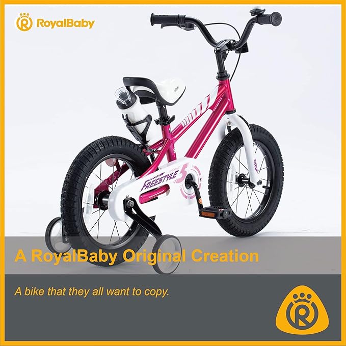 RoyalBaby Kids Bike EZ Freestyle Training Free Balance to Pedal Easy Learning Bicycle, 12-18 Inch for Toddlers to Big Kids