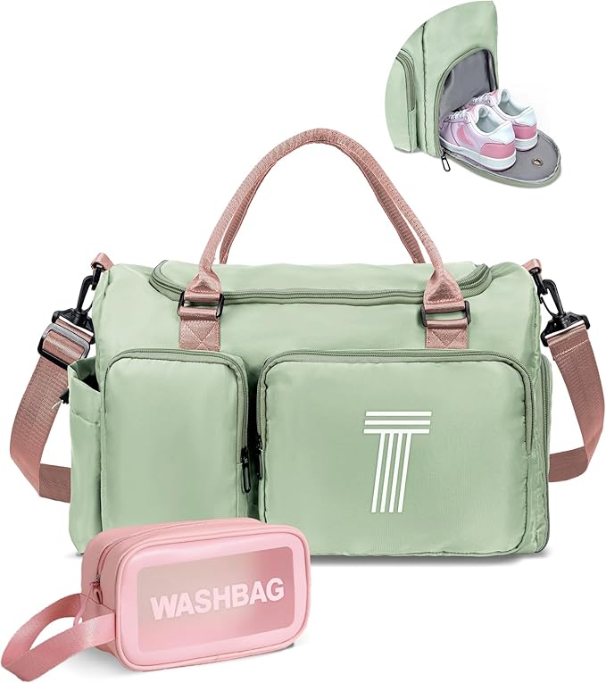 Duffle Bag, Birthday Gifts Teen Girl Gift, Initial Travel Duffel Bag, Gift for Kids, Monogram Overnight Bag Girlfriend Birthday Gifts for Women Gifts for Teen Girls Boys