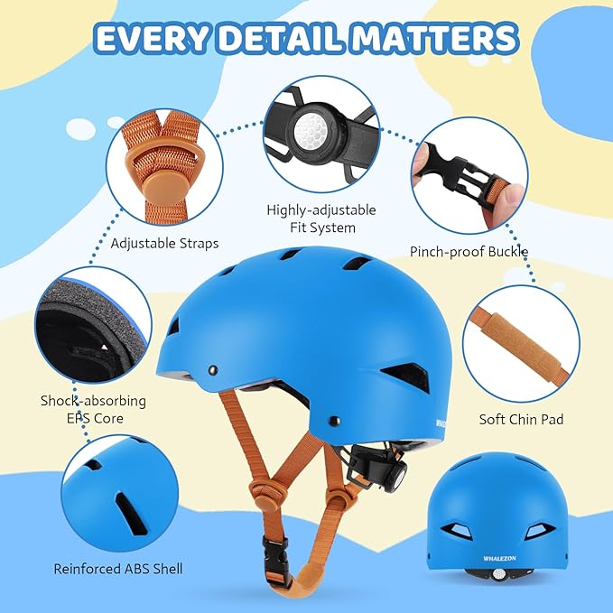 Kids Bike Helmet Ages 3-5-8-14, CPSC ASTM CPSIA Certified Toddler Helmet