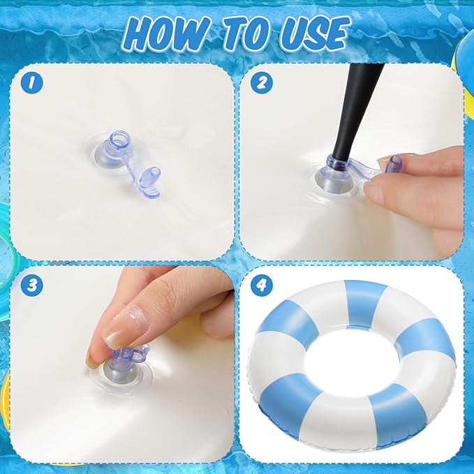 47.24 Inch Swimming Ring Jumbo Pool Floats Striped Pool Rings Inflatable Tube for Adult Swimming Summer Beach Bachelorette Wedding Party Decor