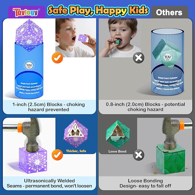 100PCS Large Magnetic Blocks-Build Mine Magnet World Ice Mine Sword Toddlers Toys for Kids Magnet Transparent Building Blocks Sensory Learning Toys for Boys and Girls Ages 3 4 5 6 7 8-12 Birthday Gift