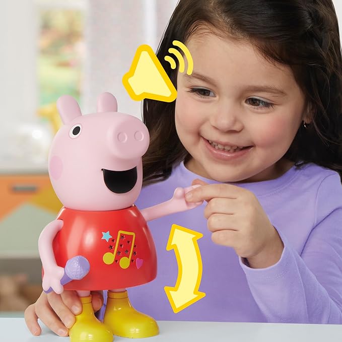 PEPPA PIG Talk & Sing Peppa Doll, Musical Toy with 50+ Sounds, Phrases, and Songs, Preschool Toys, Kids, Ages 3+