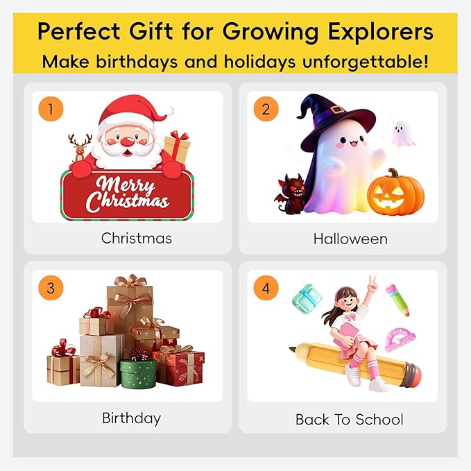 10FT Kids Climbing Dome Outdoor Jungle Gym for Kids, Geometric Dome Climber Anti-Rust Metal Outdoor Playset Equipment Structure ASTM Approved Blue & Yellow