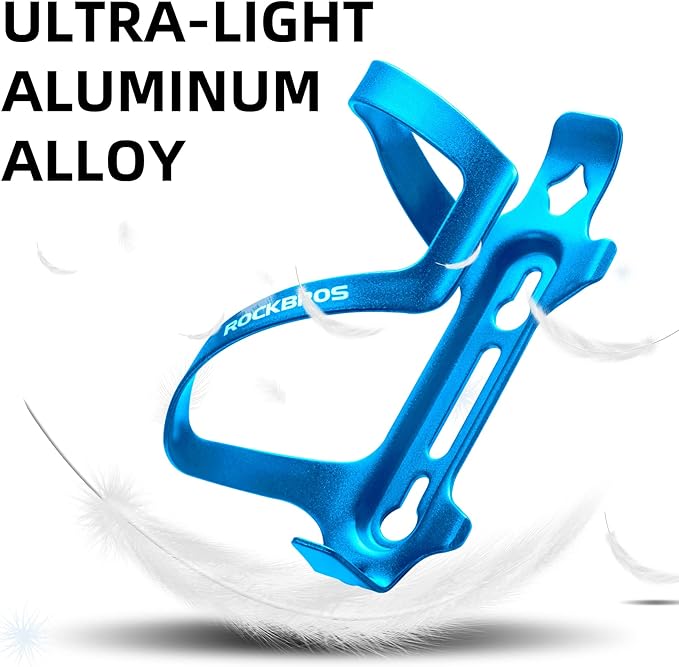 ROCKBROS Bike Water Bottle Holder Alloy Aluminum Bicycle Water Bottle Cage Brackets Bike Cup Holder for Road Mountain Bikes Red