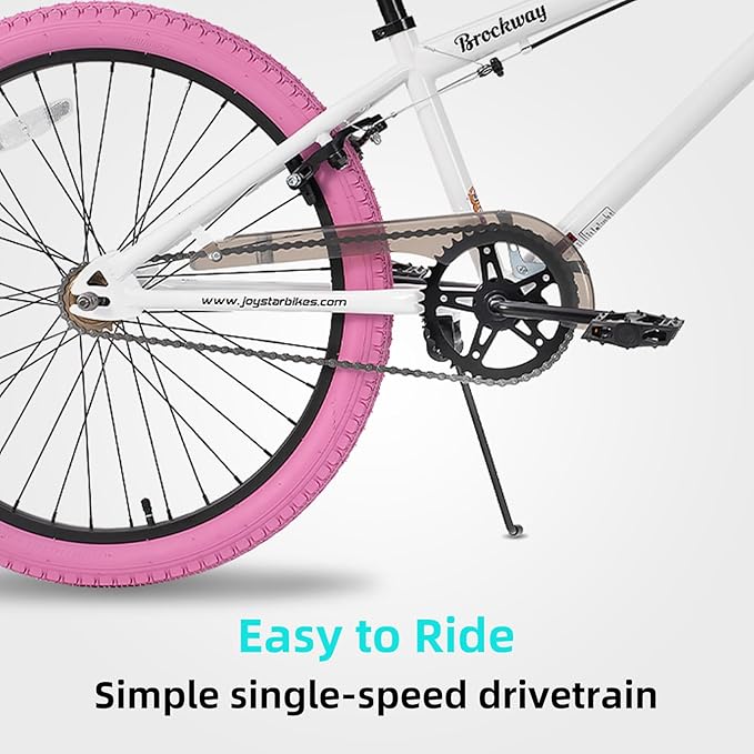 JOYSTAR Brockway Freestyle Kids BMX Bikes 20" 24" Kids Bicycles for 6-14 Years Old Boys Girls and Beginner-Level Riders 2 Pegs Multiple Colors