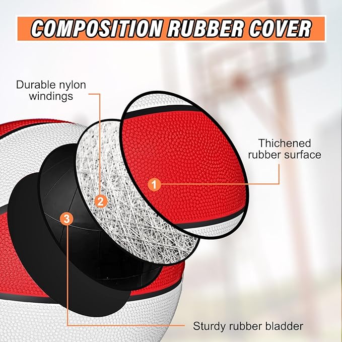 Wettarn 12 Pcs Mini Basketballs for Kids - Size 3 Colorful Rubber Basketball Bulk with Pump for Mini Hoop, Indoor Outdoor Practice, Game, Back to School Party, 7 Inch