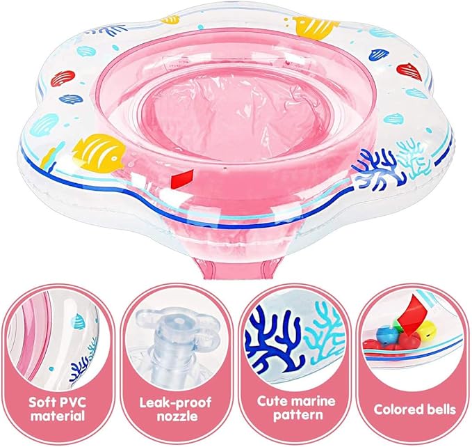 Baby Swimming Float Ring,Baby Inflatable Pool Floatie Baby Water Float Infant Swim Pool Rings for Toddler Kid Age 6-48 Months, Bathtub Toys Pool Accessories for Kids Toddlers.
