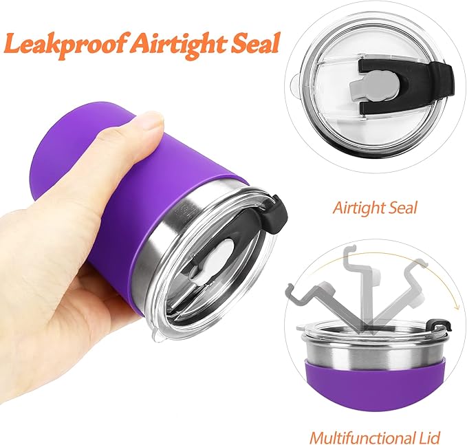 Kids Cups with Straws and Lids Leak Proof, 12oz Sippy Cups for Toddlers 1-3 No Spill, 6 Pack Spill Proof Cup Stainless Steel Kids Cup with Lids for School, Outdoor