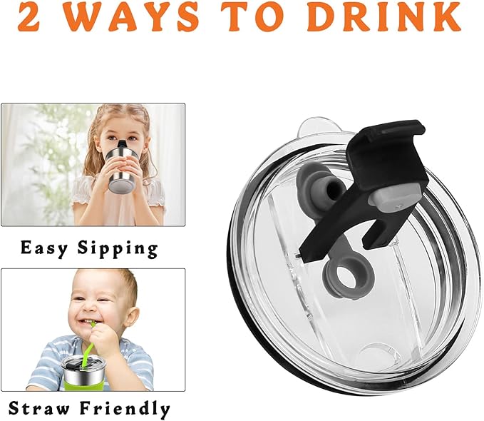 ShineMe Kids Cups with Straws and Lids, 12oz Spill Proof Toddle Straw Cups with Sleeves, Reusable Water Tumbler for Cold & Hot Drinks, Stainless Steel Sippy Cup 6 Pack