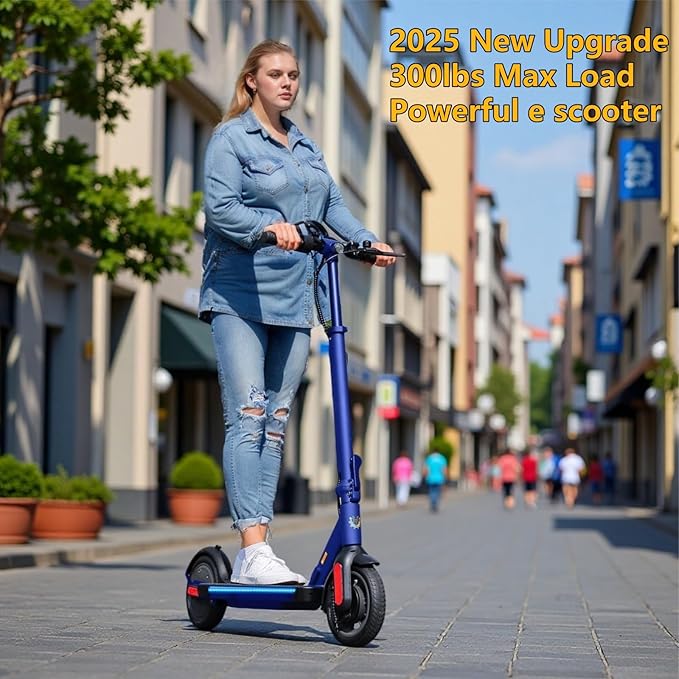 Caroma Electric Scooter, 750/500/350W Motor & 25/20 MPH Speed, Fast Adjustable Electric Scooter for Adults Max 25/20 Miles, Foldable Commuting E-Scooter w. Dual Braking System & Cruise Control