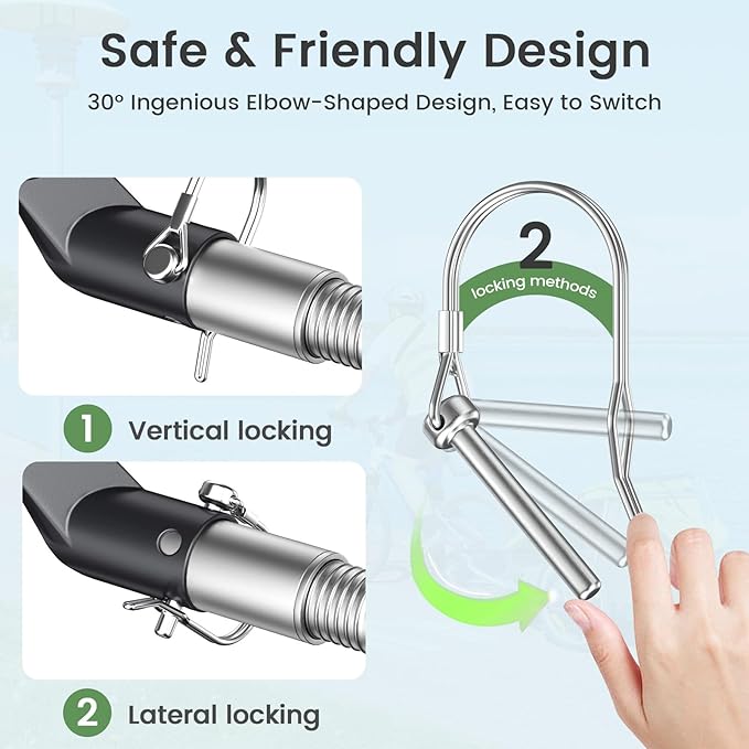 Bike Trailer Hitch, Soliwo Bicycle Trailer Hitch Coupler for Schwinn, Instep Bike Trailer, Bike Trailer Adapter Attachment for Kids, Pet Bicyle, Cargo Bike Trailer, etc