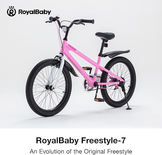 RoyalBaby Kids Bike EZ Balance to Pedal Dual Handbrake Toddlers Boys Girls Bicycle 12-20 Inch for Age 3-10 Years