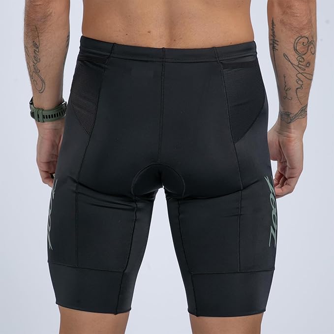 Zoot Men’s Core 9-Inch Tri Shorts, Quick Dry Performance Triathlon Shorts with Cycling Chamois Pad, Pockets & UPF 50+ Fabric